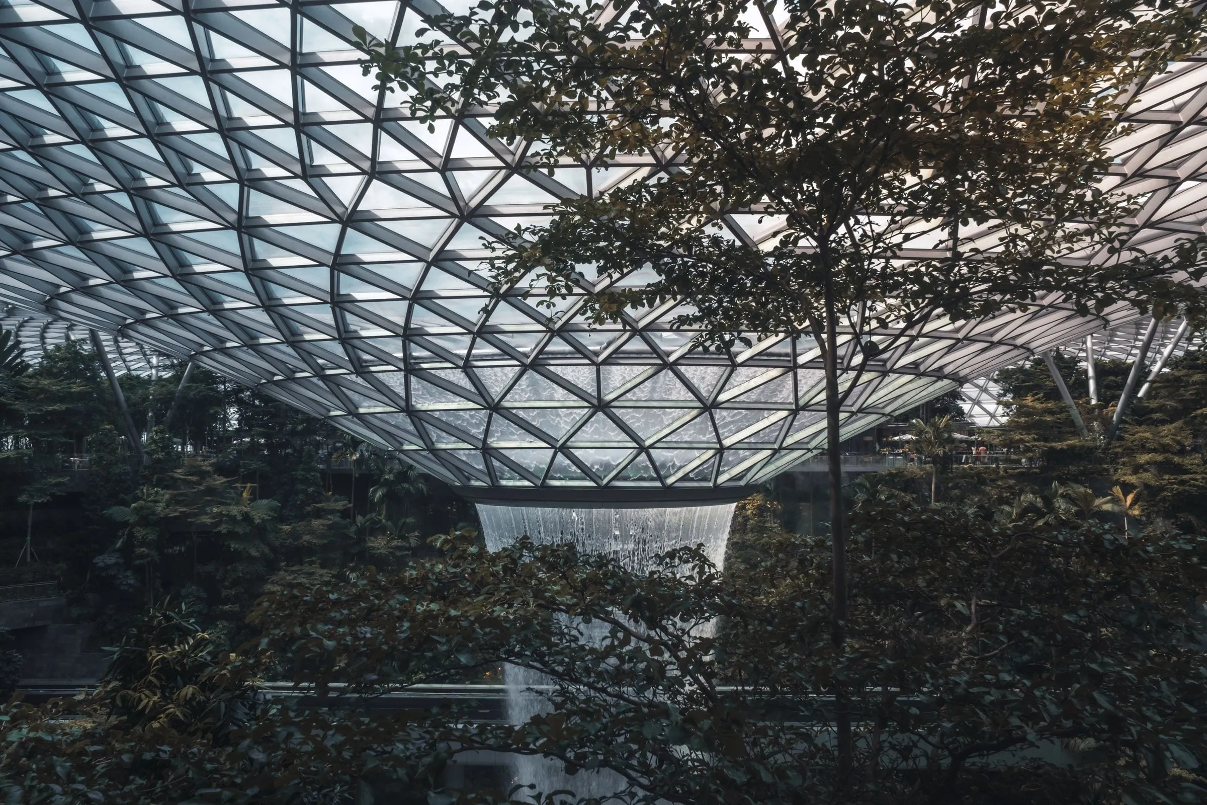 The Rain Vortex inside Jewel Changi Airport, Singapore